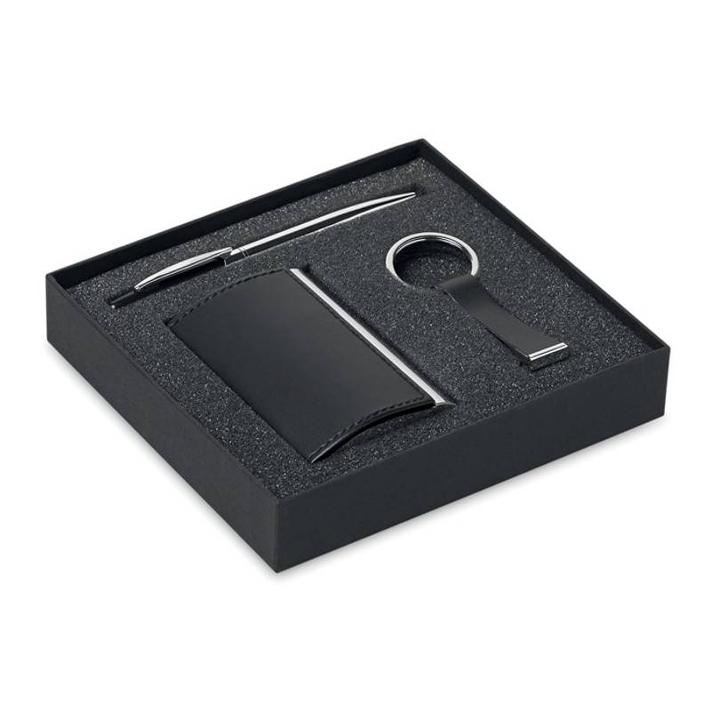 KADEU sada guľôčkového pera, kľúčenky a vizitkára KADEU sada guľôčkového pera, kľúčenky a vizitkára